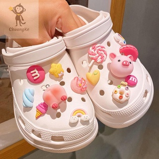 🔥DIY ที่ติดรองเท้า crocs สไตล์น่ารัก ตัวการ์ตูนติดรองเท้า ตกแต่งสวยงาม รูปแบบการ์ตูน ตัวติดรองเท้าหัวโต