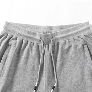 กางเกงกีฬาลำลองผู้ชาย M-5XL ไซส์ใหญ่กางเกงขายาวทรงหลวมสไตล์เกาหลีผ้าหนาเอวยางยืดมีกระเป๋าซิปคู่A19#