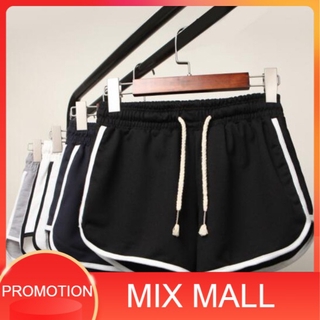 【ส่งฟรี 】 กางเกงขาสั้น เอวยืด MixMall Short Adjustable Waist Female Sports Pants