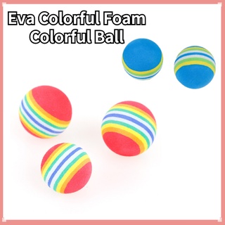 ของเล่นแมว ของเล่นลูกบอลโฟม Eva สีสันสดใส สําหรับฝึกสัตว์เลี้ยง สุนัข แมว