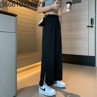 Wide -leg pants chiffon in summer thin air breathable versatile high -waisted high -waisted high -waisted high -waisted