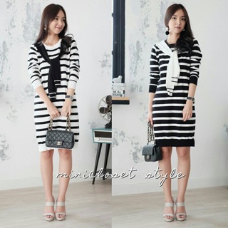 Stripe Knit Dress