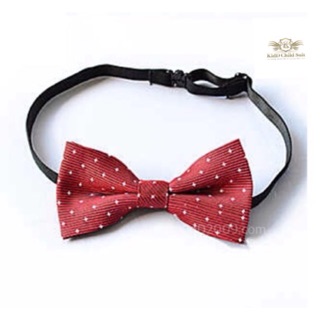 Red Dot Bow tie หูกระต่ายสีแดงลายจุด เหมาะใส่ช่วงคริสมาส