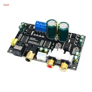 Poop Hifi Cs8416+Cs4398 24Bit 196Khz ชิปออปติคอลไฟเบอร์ Dac Decoder Board สําหรับคอมพิวเตอร์ทีวี