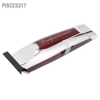 Pisces317 ปัตตาเลี่ยนตัดผมไฟฟ้า สเตนเลส ชาร์จ Usb ออกแบบตามสรีรศาสตร์ ปลั๊ก Us 100‐240V