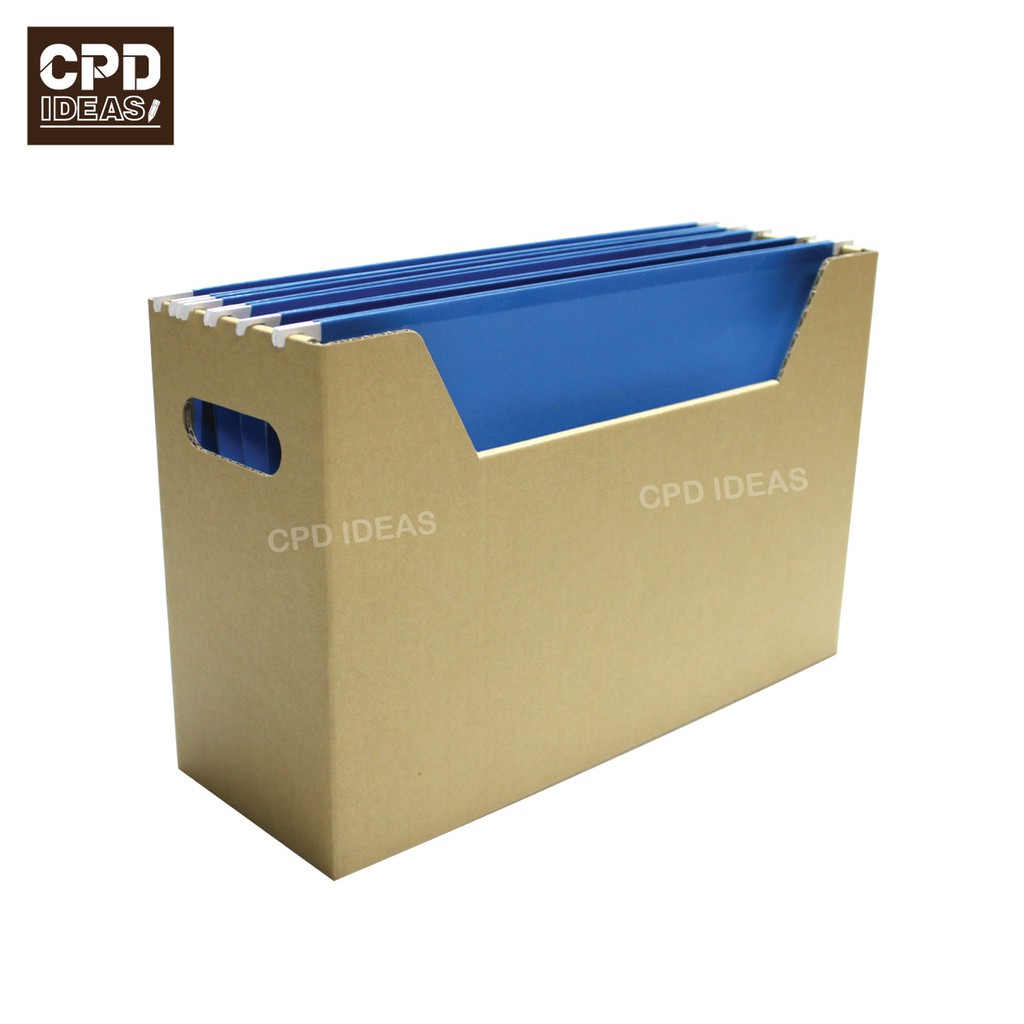 88-3055-00 กล่องกระดาษคราฟท์ใส่แฟ้มแขวน (ชิ้นละ 41บาท) 1 แพ็คมี 5 ชิ้น ในกล่อง - รูปที่ 2