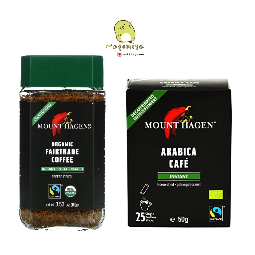 Mount Hagen organic fair trade caffeine less instant coffee กาแฟ