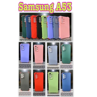 Samsung A53🥰พร้อมส่งใน🇳🇱🥰เคสTPUนิ่มสีพื้นปุ่มสีกันกล้องกันกระแทก For Samsung A53