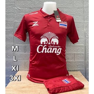 [highcotton] 【สุดคุ้ม】🔥ชุดเสื้อกีฬาพิมลาย ⚽เสื้อ+กางเกง งานปักไทยแลนท์