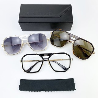 CAZAL LEGENDS SUNGLASSES GLASSES 856 GRADIENT VINTAGE U แว่นตากันแดดแบรนด์คาซาล กันรังสี uv400 แฟชั่น กรอบสีทอง logo