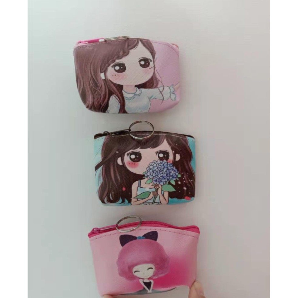 พร้อมส่ง•กระเป๋าสตางค์ใบเล็ก กระเป๋าใส่เหรียญ  สุดน่ารัก ใส่บัตรได้ YY001