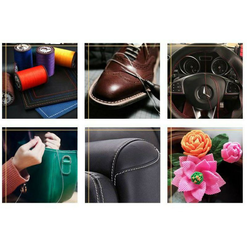 ด้ายเย็บหนัง 0.45 มิล เคลือบ แว็กซ์ เส้นกลม ยาว 150 เมตร - รูปที่ 3