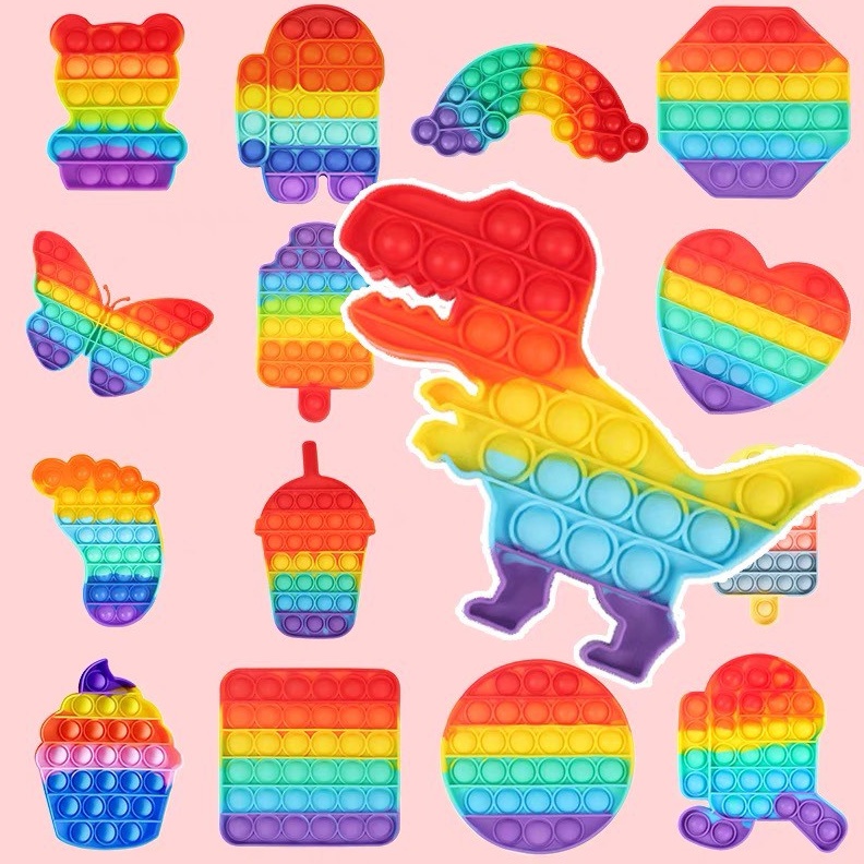 ส่งทุกวัน จ-ส 😊ป๊อปอิท Pop It ของเล่นที่กดปุ่มบับเบิ้ล ของเล่นคลายเครียด Push bubble Pop it fidget toy 40020 olbighome