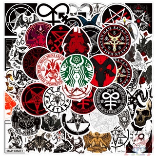 ❉ Punk Darkness Hell - Satan VS Pan Series 01 สติ๊กเกอร์ ❉ 50Pcs/Set DIY Fashion Luggage Laptop Skateboard Doodle Decals สติ๊กเกอร์