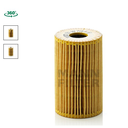 ไส้กรองน้ำมันเครื่อง  BMW E36,E46(316I,318I)/M43,Z3(1.9)M44,E34(518I) HU715/4X 11421716121 MANN กรอง