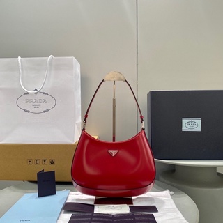 พรี​ Prada hobo 6100กระเป๋าสะพายข้าง กระเป๋าแฟชั่นผู้หญิงหนังวัว