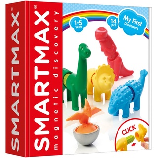 SMARTMAX, My First Dinosaurs ของเล่นเสริมพัฒนาการ STEM ตัวต่อแม่เหล็ก สำหรับเด็ก 1.5 ปีขึ้นไป ลิขสิทธิ์แท้จากเบลเยี่ยม