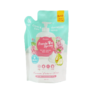 Malissa Kiss Perfume Foaming Hand Wash Freesia Spring 220ml. มาลิสสาคิส โฟมล้างมือ ฟรีเซีย สปริง แบบถุงชนิดเติม (Refill)