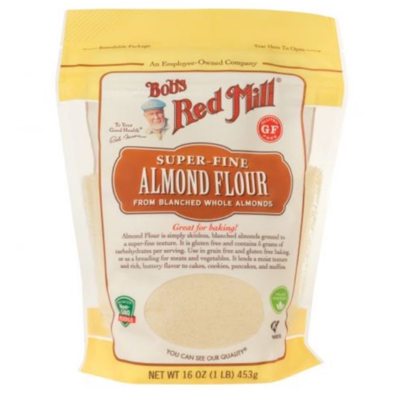 ของใหม่หมดอายุ 08/2027 Bob's red mill super-fine almond flour 453g แป้งออลมอลไม่มีกูลเตน