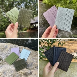 (หนังวัวแท้) Slim Wallet ซองใส่นามบัตร กระเป๋าใส่นามบัตร 7ช่อง Card Holder S5-54