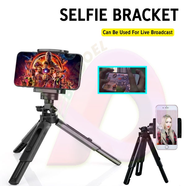 YunTeng YT-228 Mini Selfie ขาตั้งกล้องสนับสนุนวงเล็บผู้ถือโทรศัพท์ Live Streaming TikTok Nimo BIGO H