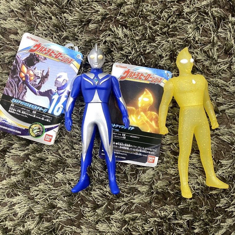 UHS Bandai Ultraman Cosmos & Ultraman Dyna Glitter Three Tregear Decker Mebius Taiga Zeth Urbanism