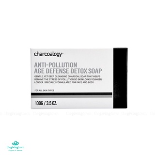 Charcoalogy สบู่ถ่านไม้ไผ่ สบู่ก้อน Bamboo Charcoal Detoxifying Anti-pollution age defense detox soap