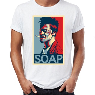 เสื้อยืด พิมพ์ลาย Fight Club Soap Artsy Awesome Artwork สําหรับผู้ชาย