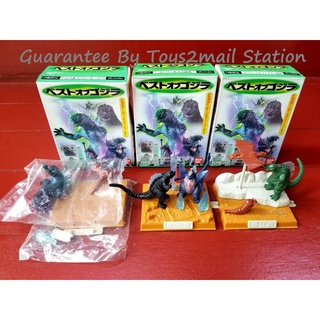 [RARE เลือกแบบได้] CANDY TOYS : BANDAI 1998 BEST OF GODZILLA MINI DIORAMA THE MOVIE SET ครบชุด 5 แบบ ทำสีแล้ว ของแท้