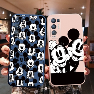 เคสโทรศัพท์มือถือ ขอบสี่เหลี่ยม ลายมิกกี้เมาส์น่ารัก สําหรับ OPPO Reno6 Z 5G Reno 5 Pro 4 3 Reno2 Z F A95 5G A76 A96 4G