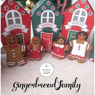 🍪🎅❄️🎄⛄คุ้กกี้ครอบครัวขนมปังขิง/ บิสกิตขนมปังขิง/ Gingerbread Family Cookies 🍪🎅❄️🎄⛄❄❅❆