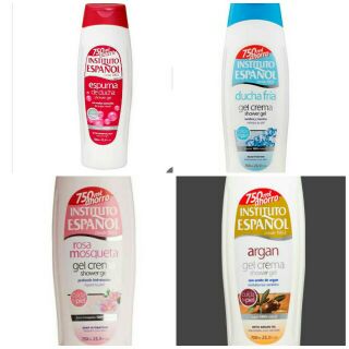 พร้อมส่ง 4 สูตร เจลอาบน้ำ INSTITUTO ESPANOL Shower gel /cream Made in SPAIN Argan oil, Rose hip, Ducha fria, Espuma  New
