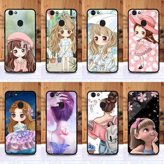 เคส Oppo F5 / A73 / A79 ใช้เคสเดียวกัน ลายการ์ตูนผู้หญิง ขอบนิ่มหลังแข็ง เคสมือถือ เคสโทรศัพท์ Case เคส TPU ขอบนิ่ม