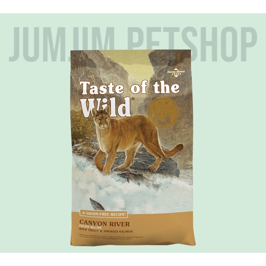 Taste of the Wild 6.35kg. Exp.jul/2026 อาหารแมว แคนยอน​ ริเวอร์​ ฟีไลน์​ ฟอร์มูล่า​ วิธ​ เทร้าต์ แอนด์​สโมค​ แซลมอน