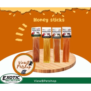 [Exotic Nutrition] Honey Sticks ขนมน้ำผึ้งแบบแท่ง 4 รสชาติ 40 กรัม สำหรับสัตว์เลี้ยง (ENC119)