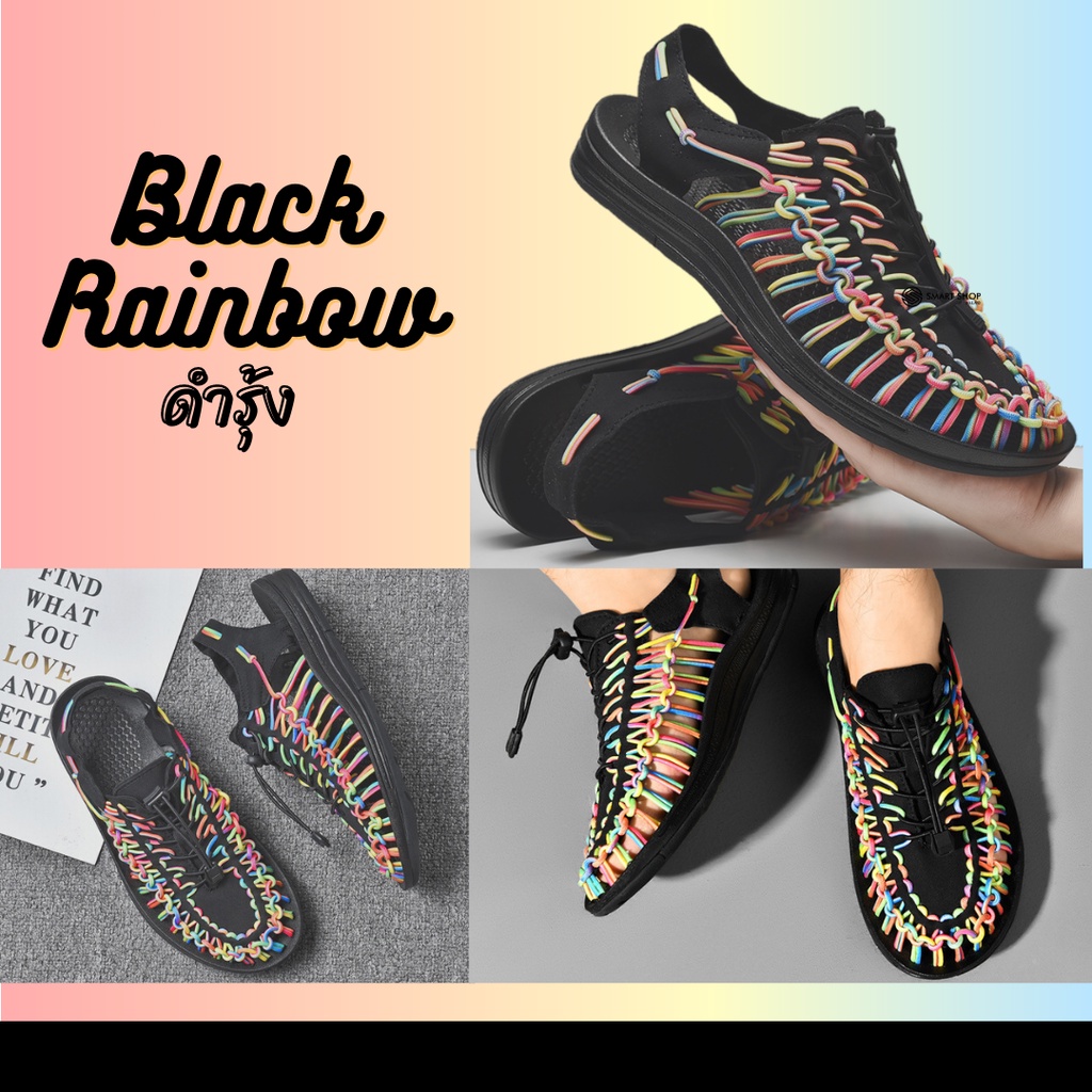 [ส่งไวสุด1-2 วันรับสินค้าเลย] รองเท้ารัดส้น ถักเชือก SANDAL ยอดฮิต รองเท้าแคมป์ ชายและหญิง