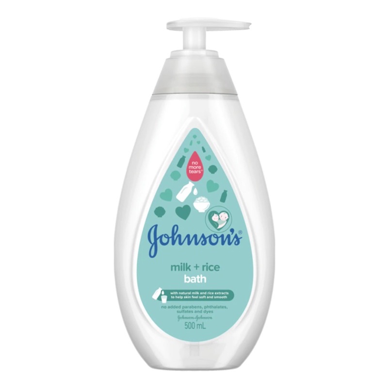❣️พร้อมส่ง❣️ฉลากไทย/ สบู่เหลวอาบน้ำ Johnson’s milk and rice baby bath