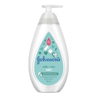 ❣️พร้อมส่ง❣️ฉลากไทย/ สบู่เหลวอาบน้ำ Johnson’s milk and rice baby bath