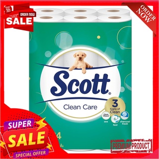 สก๊อตต์ คลีนแคร์ กระดาษชำระ หนา3ชั้น แพ็ค 24 ม้วนScott Clean Care Tissues x 24 Rolls