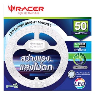 หลอด LED RACER SUPER BRIGHT MAGNET 70W. 50W. 36W 24W. 18W. DAYLIGHTแท้100%✓✓✓