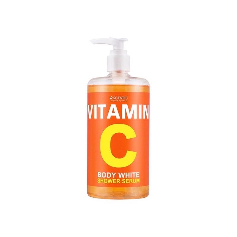 Scentio Vitamin C Body White Shower Serum 450 ml. เซนทิโอ วิตามินซี บอดี้ ไวท์ ชาวเวอร์ เซรั่ม  23617