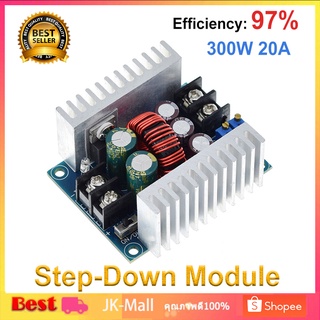 DC-DC โมดูลสเต็ปดาวน์ 300W 20A Step-down 6-40โวลต์ถึง1.2-35โวลต์ Buck Converter เตรียมจัดส่ง