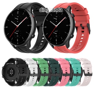 สายรัดข้อมือซิลิโคนแถบกีฬาสำหรับ Huami Amazfit GTR 42 มม 47 มม GTR2 GTR 2e GTR 3 Pro เปลี่ยนสร้อยข้อมือ