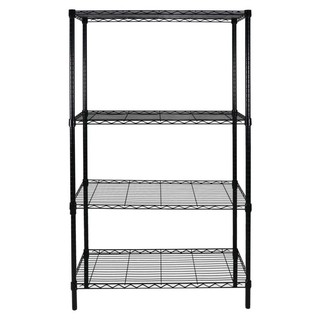 Shelf SHELF FURDINI LR86T4AK STEEL BLACK Multipurpose furniture Home &amp; Furniture ชั้นวางของ ชั้นวางของโล่ง FURDINI FRAME