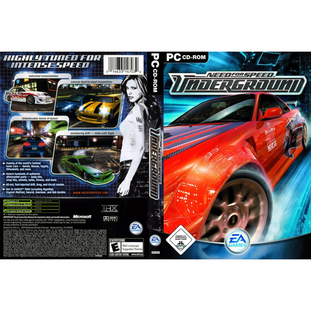 [pc Game] แผ่นเกมส์ Need For Speed Underground Pc ภาค1 แผ่นเกมส์pc แผ่นเกมสำหรับติดตั้งคอมสำหรับ