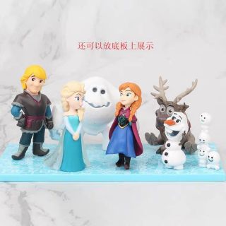 Figure frozen น่ารักมาก7ตัว มีฐานใหญ่ให้