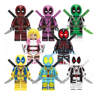 ฟิกเกอร์ Deadpool ขนาดเล็ก สีฟ้า ของเล่นสําหรับเด็ก