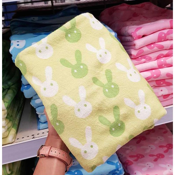 ผ้านาโนBunny!!ถูกมาก ห่อตัวเด็ก ผ้าขนหนูNano 400gsm.หนานุ่มเว่อๆขนาด27x54"&15x32" ถูกคุณภาพดีที่สุด
