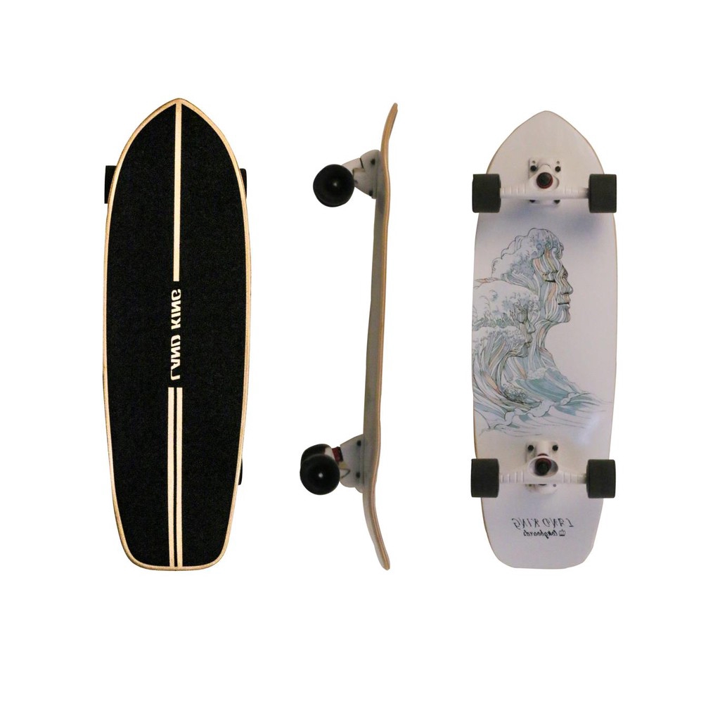 Listen To The Sea 80*25cm wood land surf skateboard cruiser pro skaters surfboard  6.25inch surf boa
