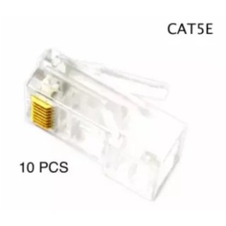 Di shop RJ45 CAT5E หัวแลนตัวผู้ (10 ตัว/ถุง)